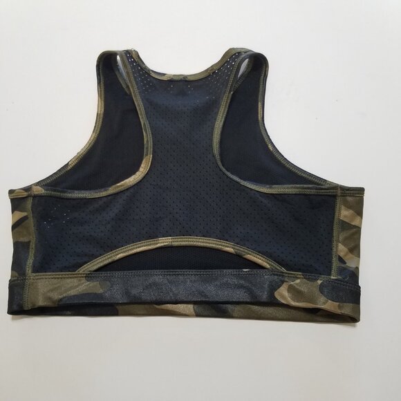 Nike Camo High Neck Unlined Sports Bra Size S - Picture 5 of 7